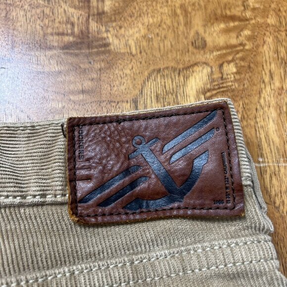 Vtg Dockers Corduroy Pants Slacks 38x34 Brown Khaki Flat Front Western Preppy - Picture 4 of 10